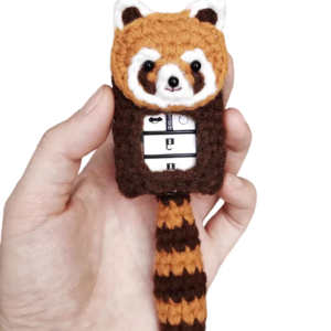 Red Panda Key Cover Crochet Kit